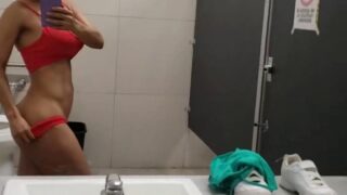 Anabella Galeano Bathroom Mirror Fingering Onlyfans Video Leaked